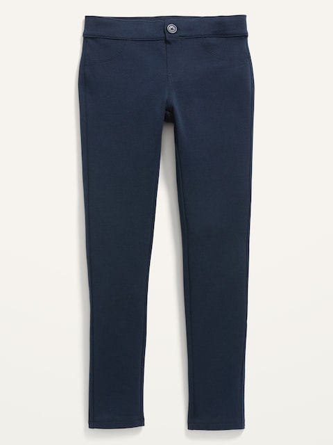 School Uniform Ponte-Knit Jeggings for Girls