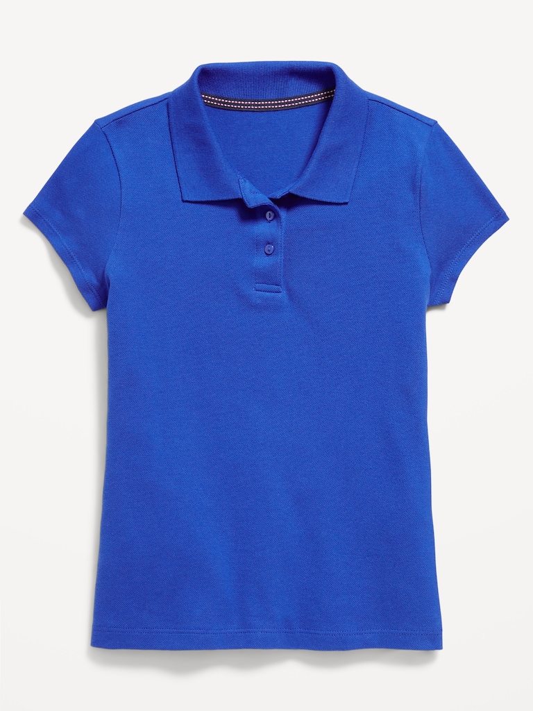Uniform Pique Polo Shirt for Girls