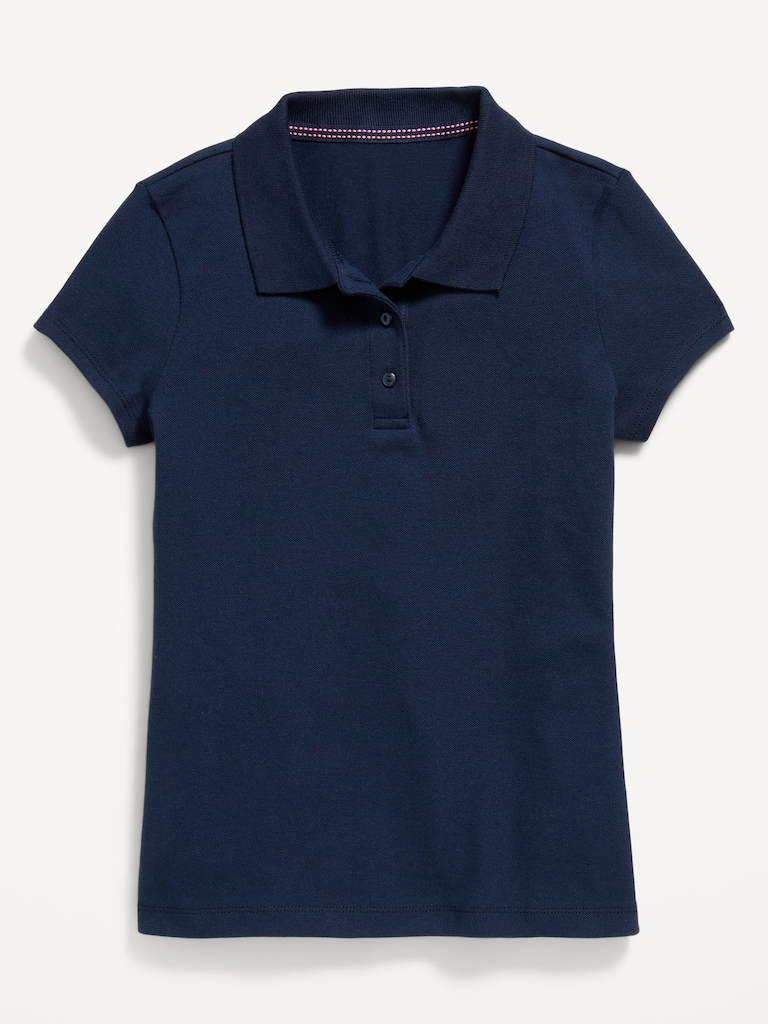 Uniform Pique Polo Shirt for Girls