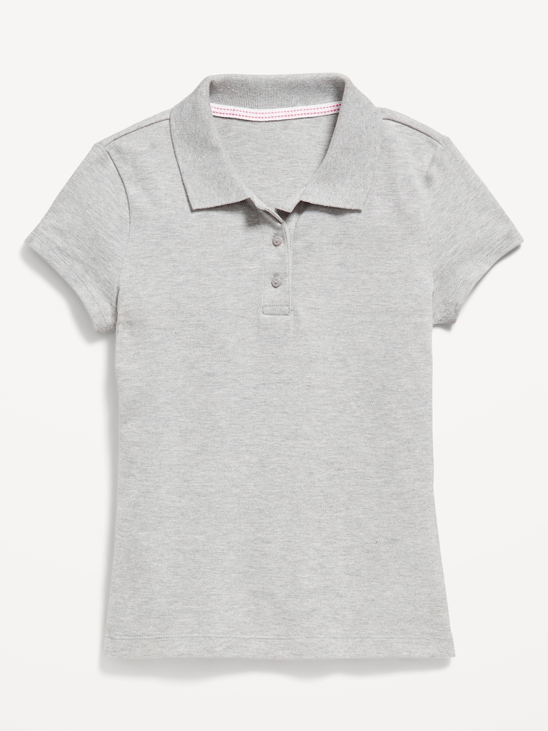 Uniform Pique Polo Shirt for Girls