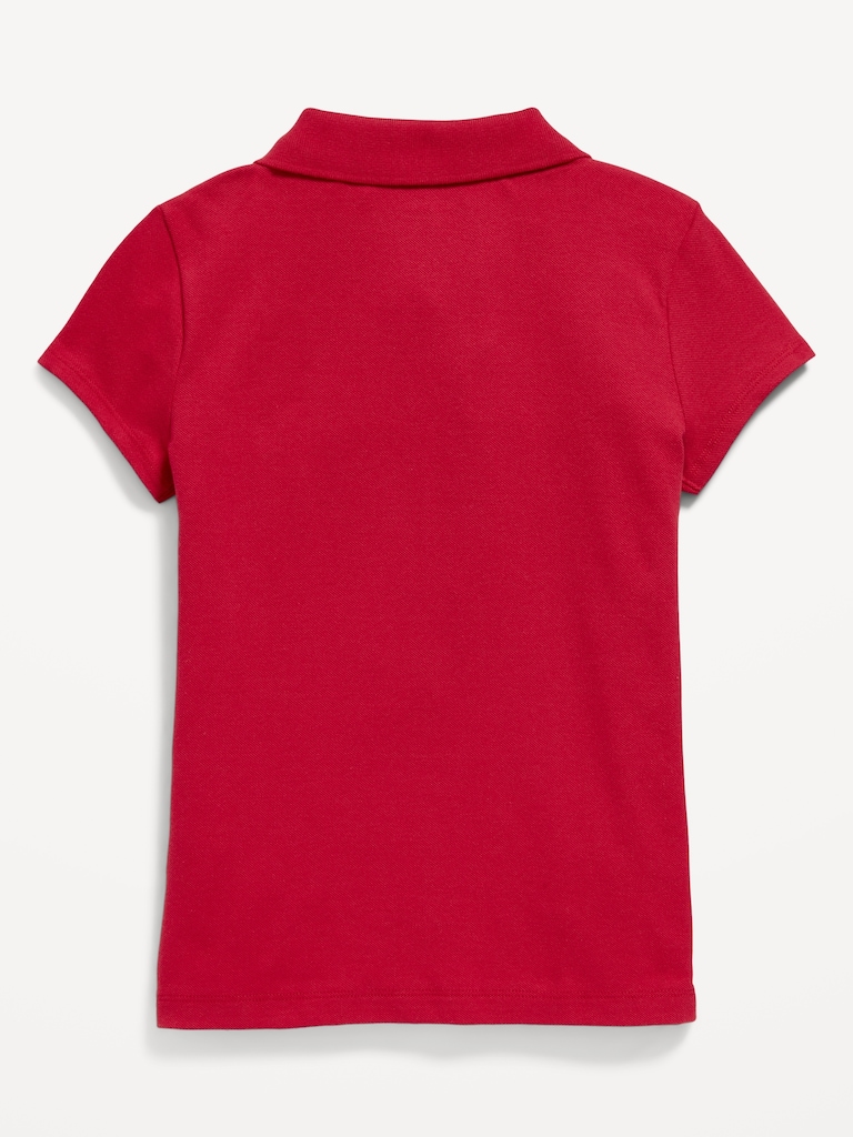 Uniform Pique Polo Shirt for Girls