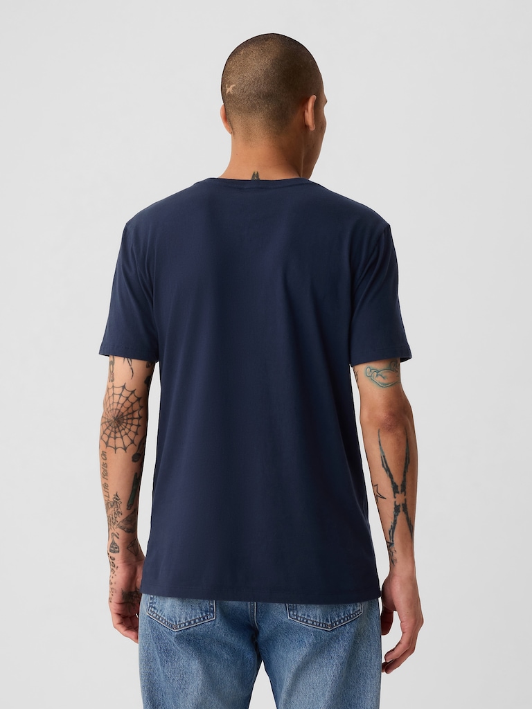 Cotton Jersey V-Neck T-Shirt