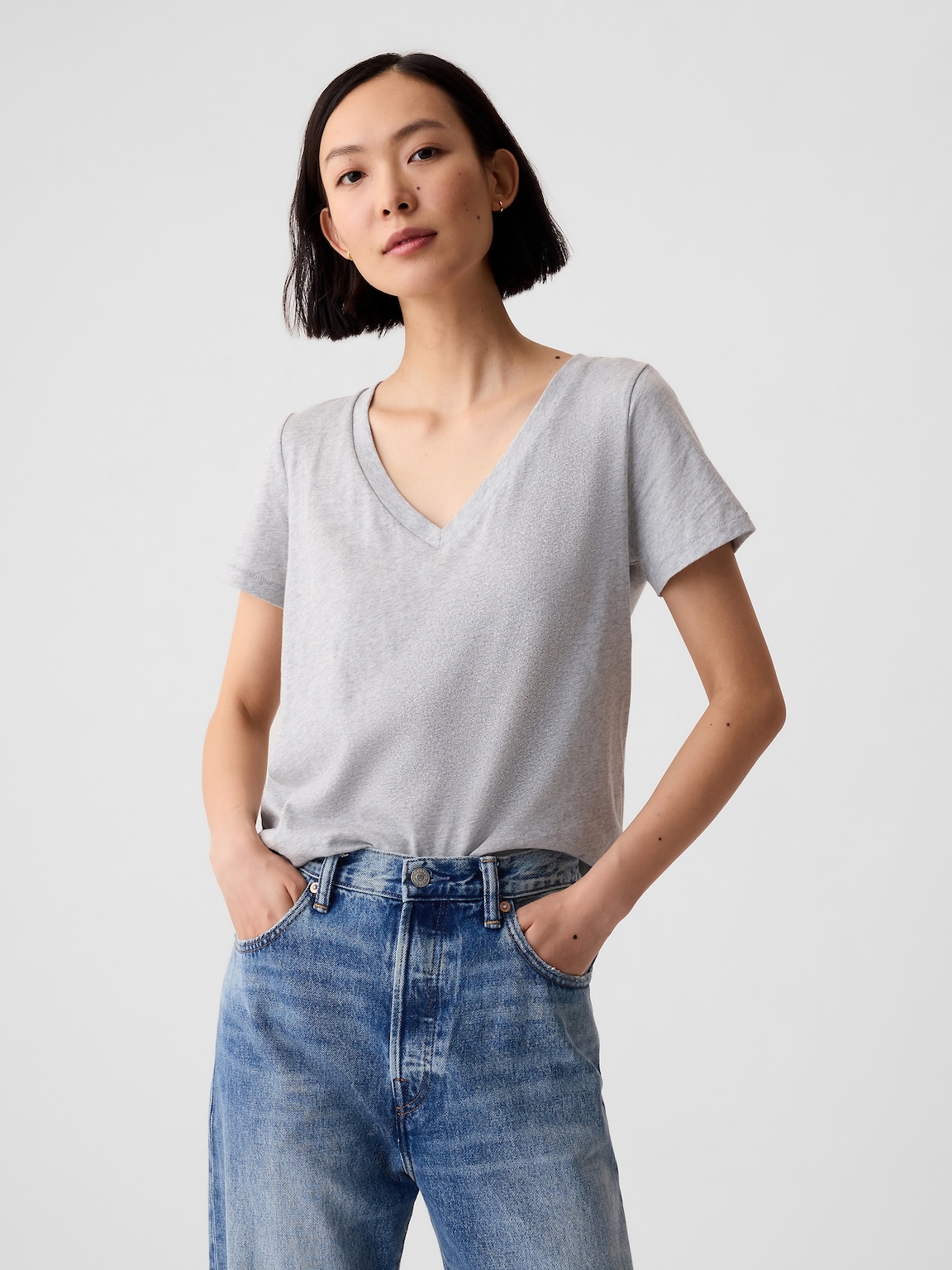 Organic Cotton VintageSoft V-Neck T-Shirt