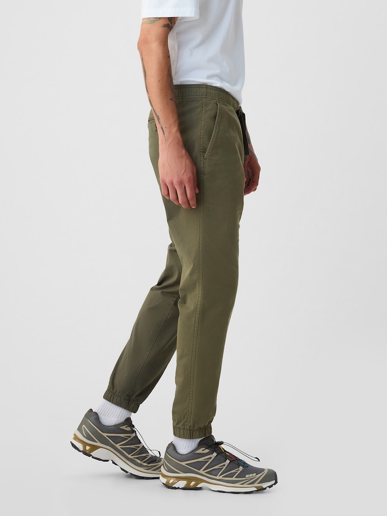 Canvas Slim Joggers