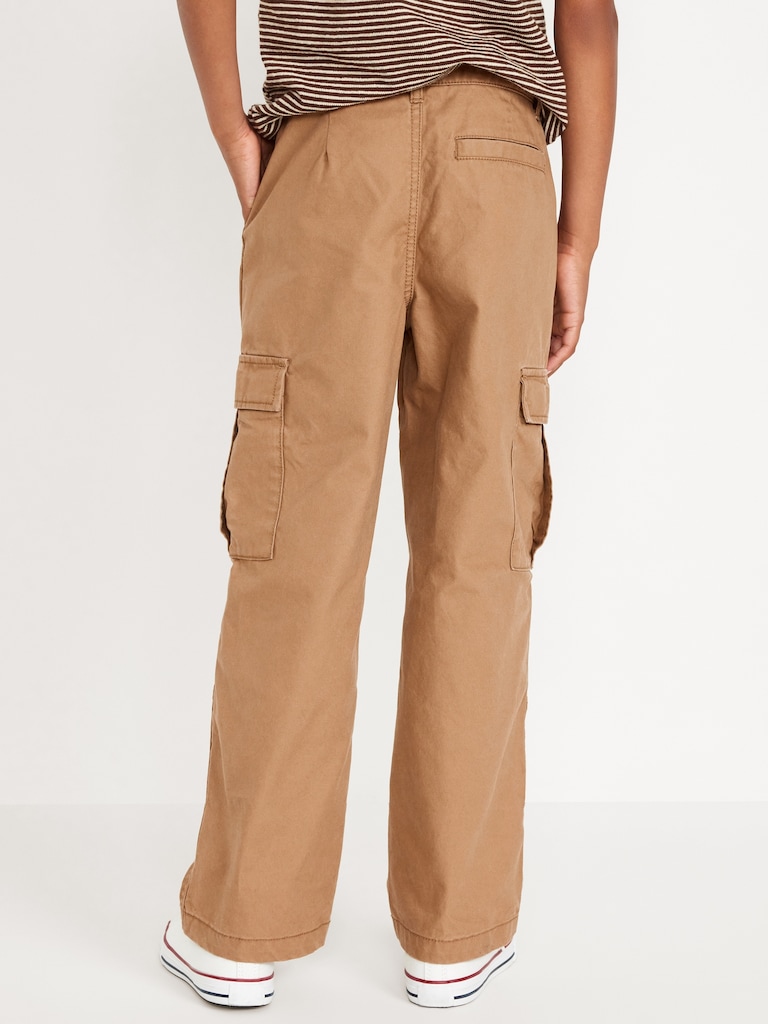 Baggy Non-Stretch Cargo Pants for Boys