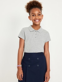 Uniform Pique Polo Shirt for Girls