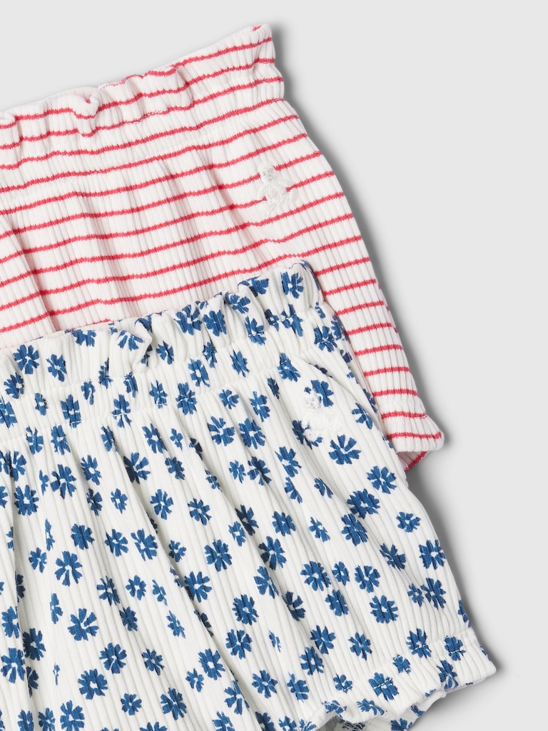 Baby First Favorites Rib Bubble Shorts (2-Pack)