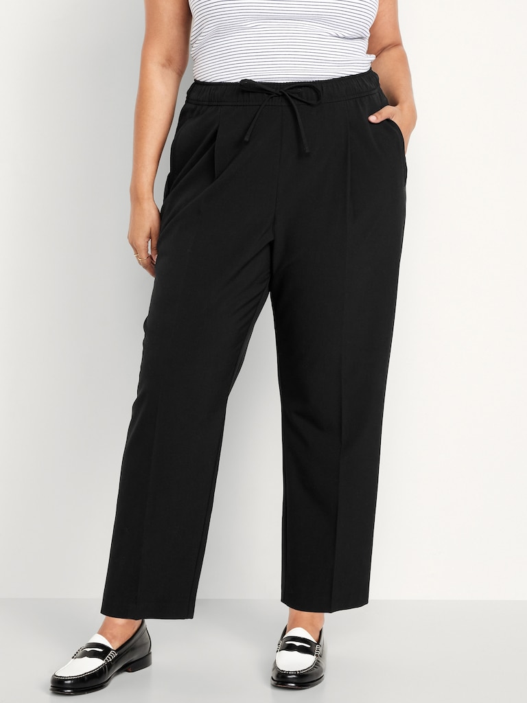 High-Waisted Billie Straight Ankle Trouser