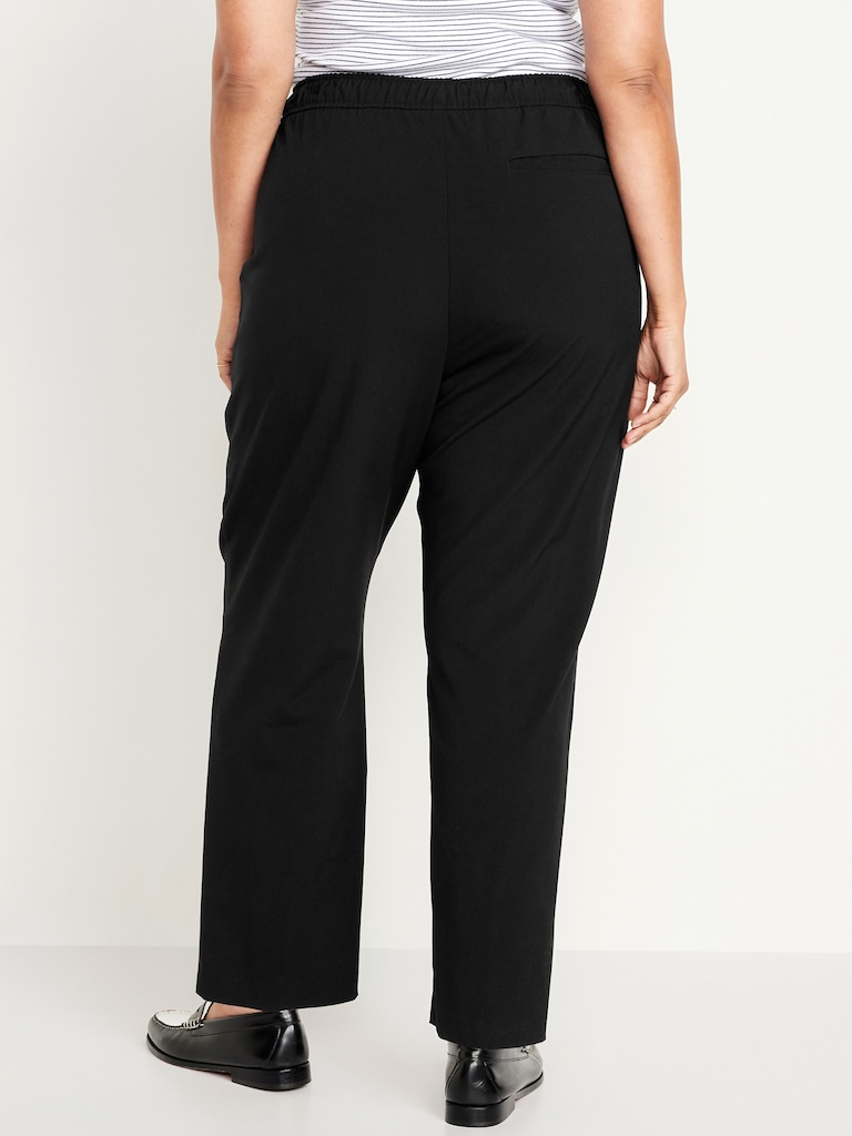 High-Waisted Billie Straight Ankle Trouser