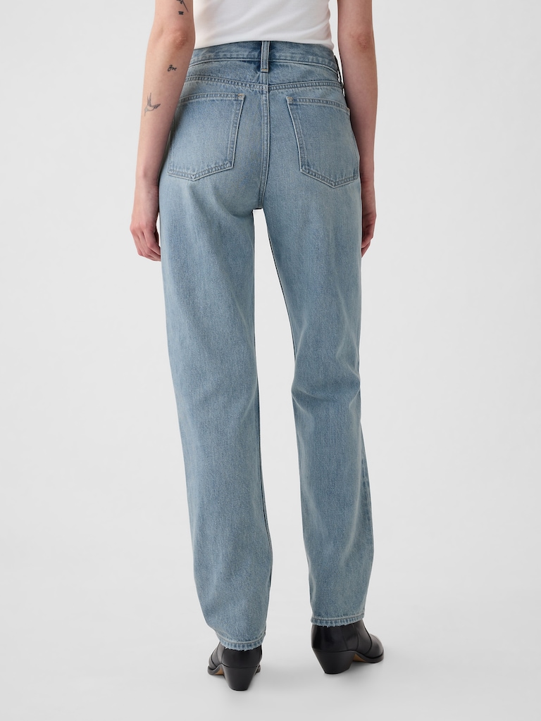 High Rise Rigid '90s Slim Straight Jeans