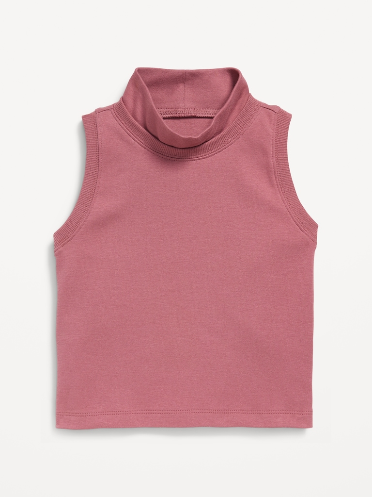 Dynamic Fleece Sleeveless Mock-Neck Top for Girls