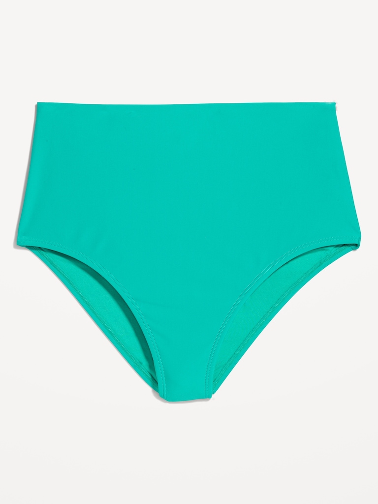 High-Waisted French-Cut Bikini Swim Bottoms