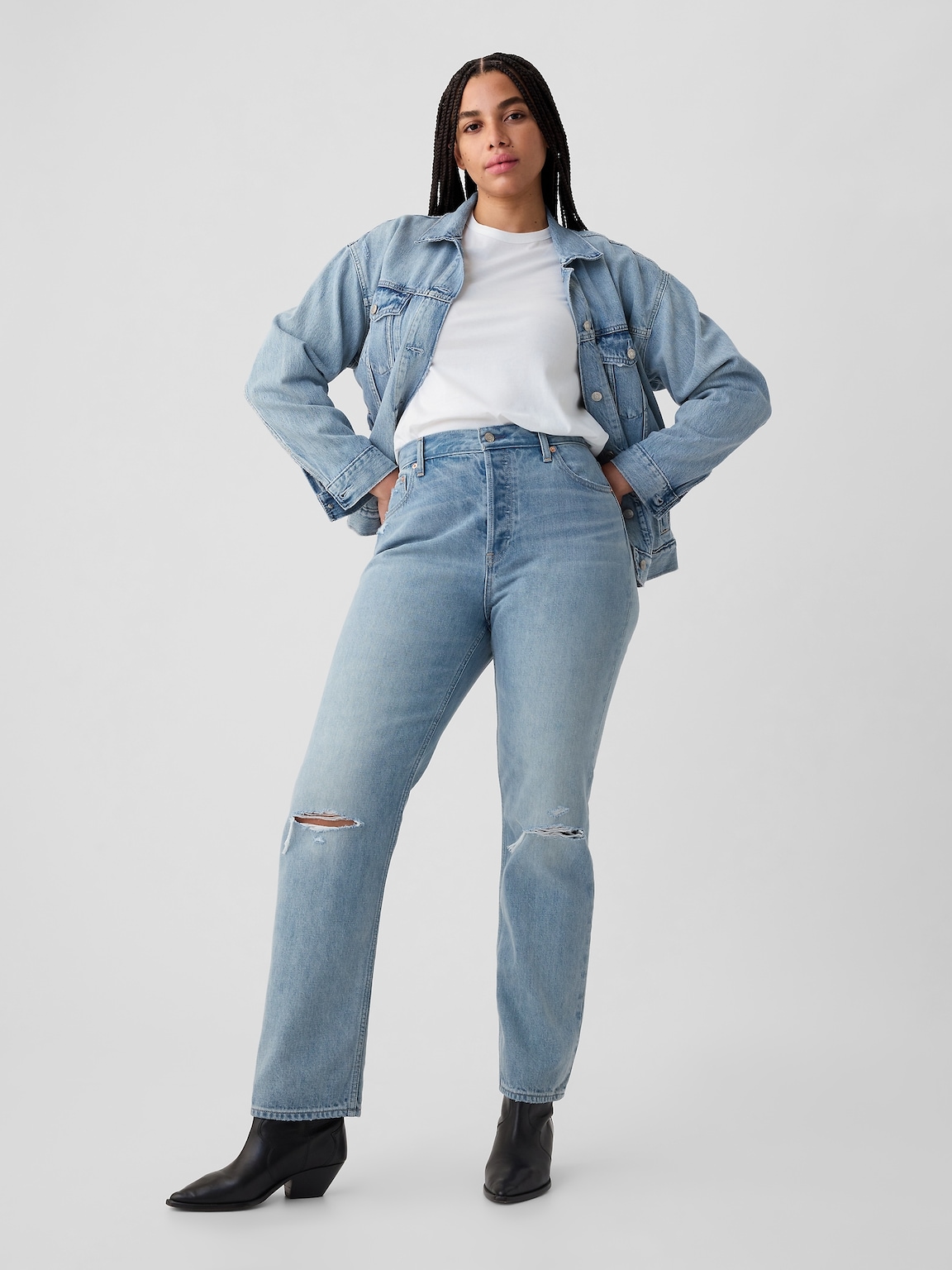High Rise Rigid '90s Slim Straight Jeans