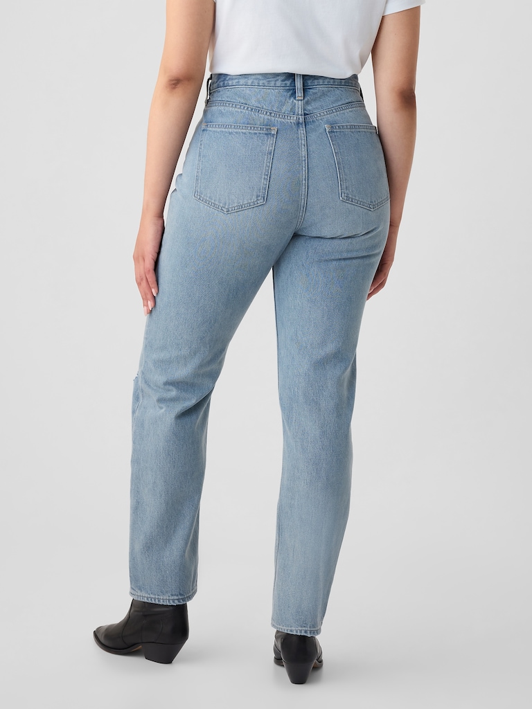 High Rise Rigid '90s Slim Straight Jeans