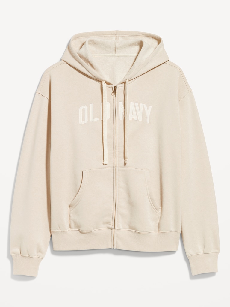 Logo Zip Hoodie Sweatshirt