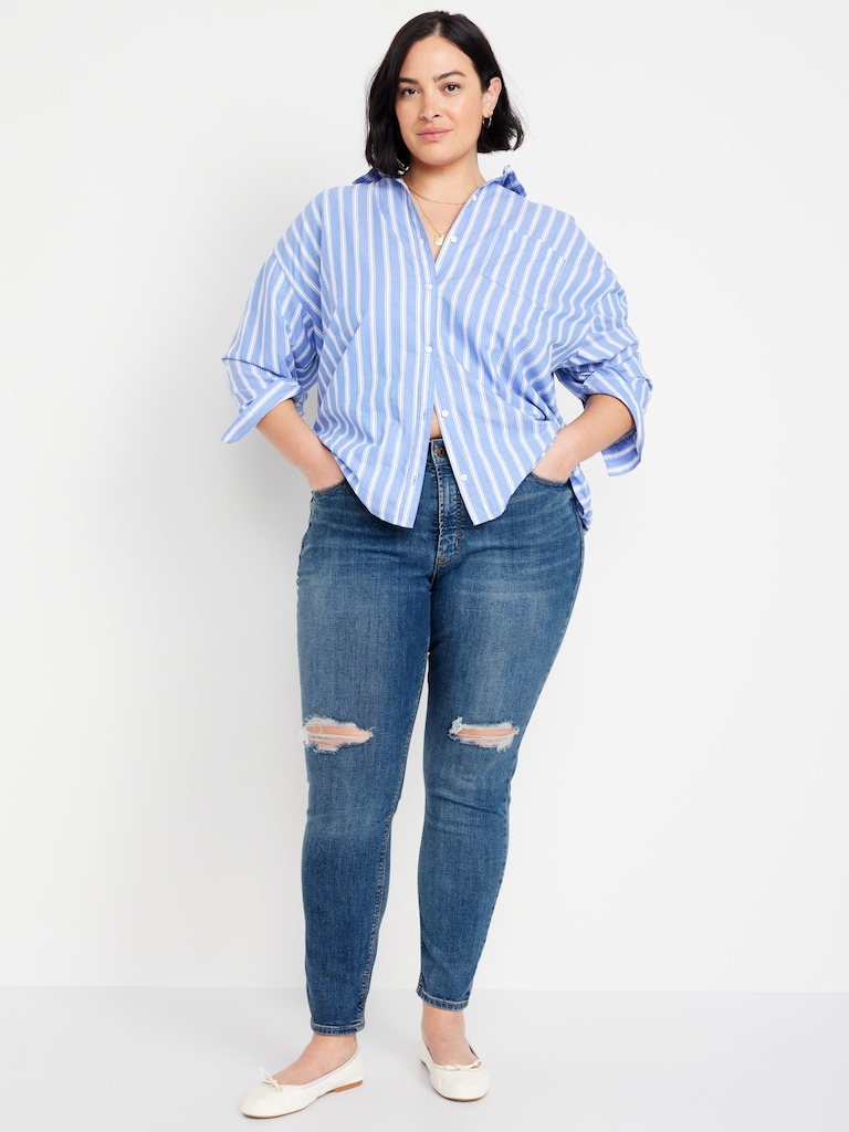 High-Waisted Rockstar Super-Skinny Jeans