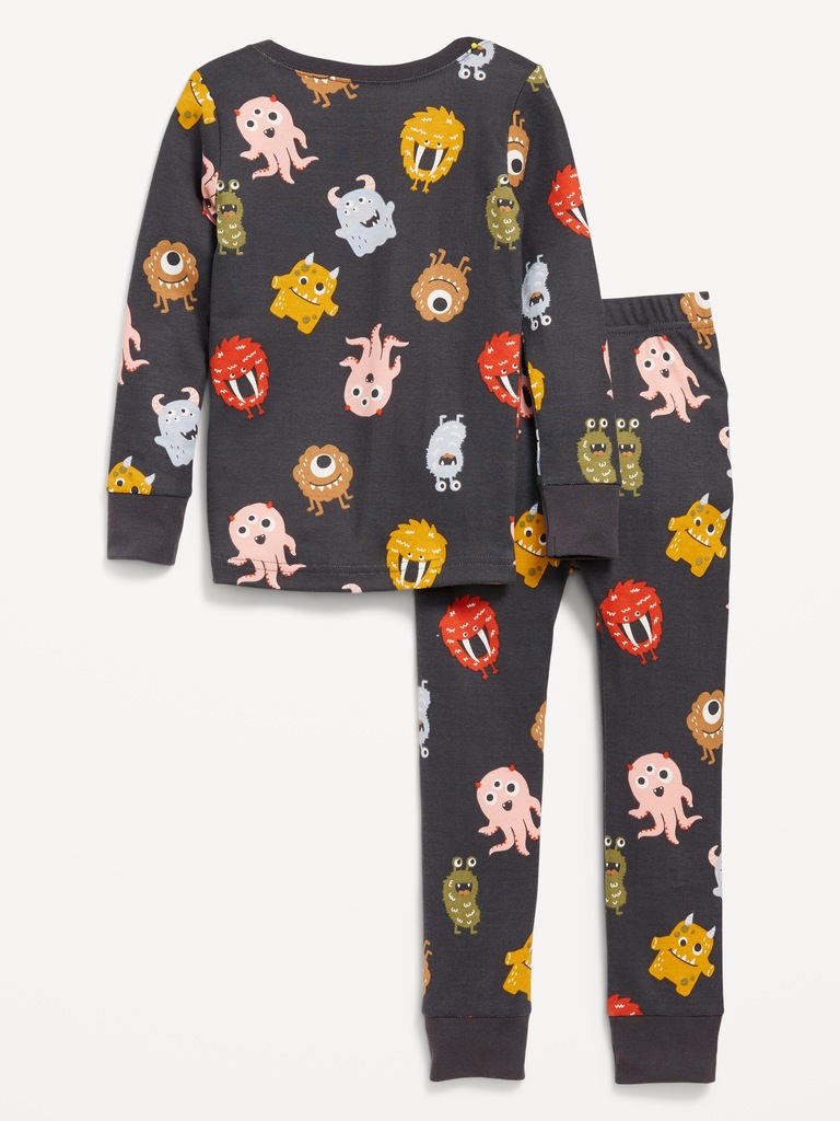 Printed Snug-Fit Pajama Set for Toddler & Baby