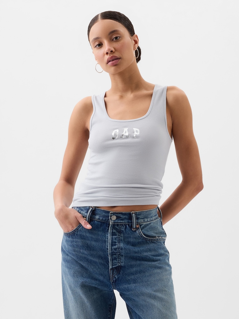 Gap Logo Ribbed Tank Top