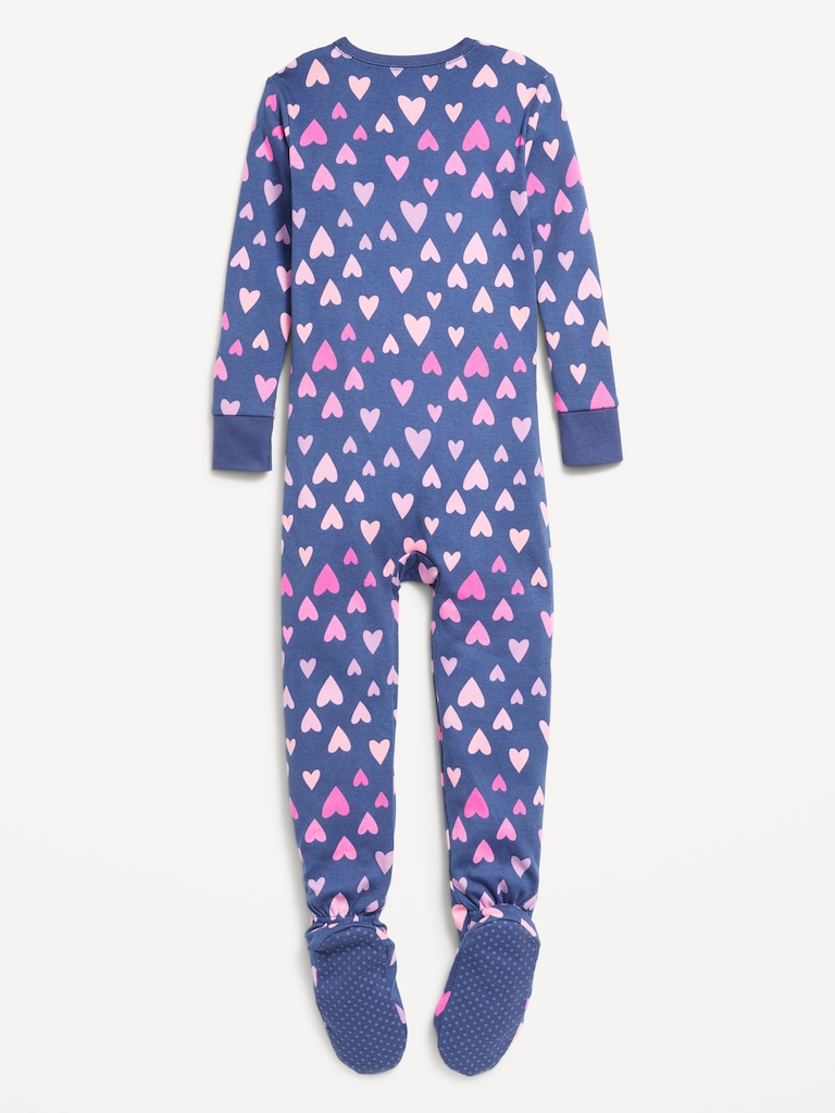 Snug-Fit Zip-Front Footed Pajama One-Piece for Toddler & Baby