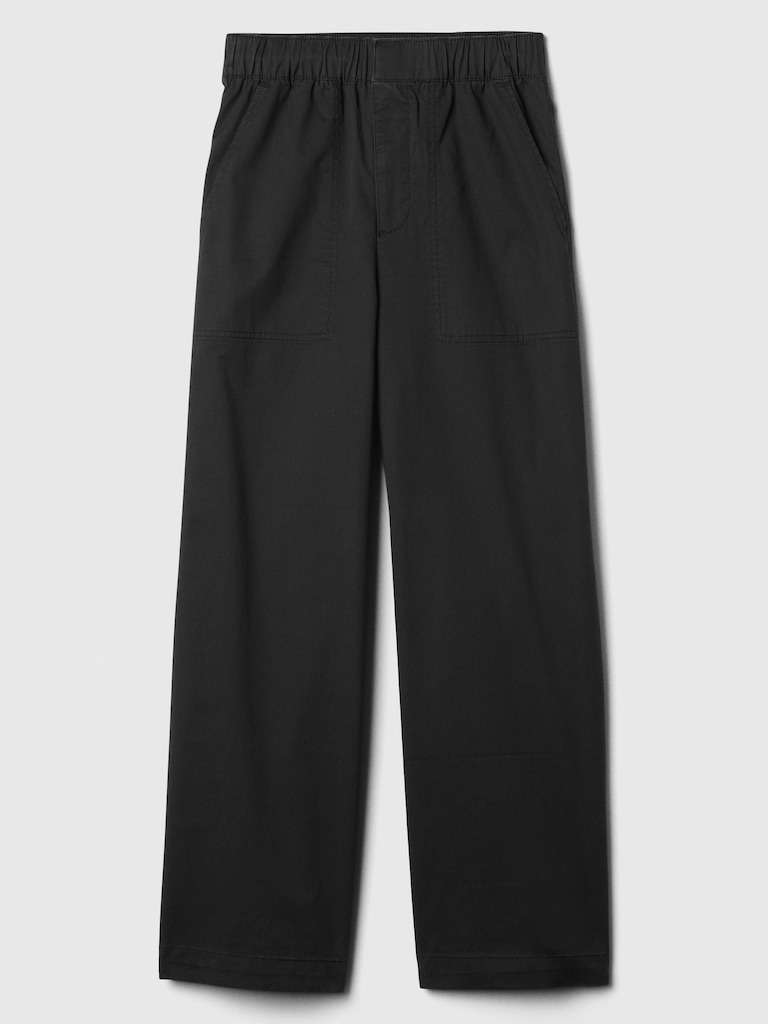 High Rise Easy Wide-Leg Khakis