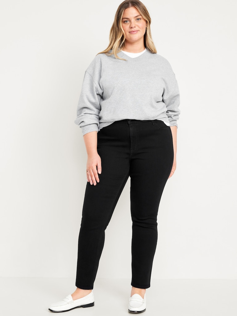 High-Waisted Wow Straight Ankle Jeans