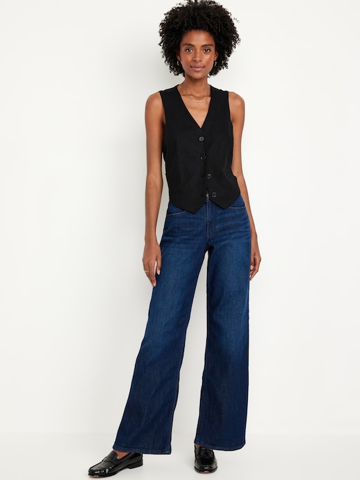 High High-Waisted Wow Wide-Leg Jeans on clearance at Old Navy — 57% off