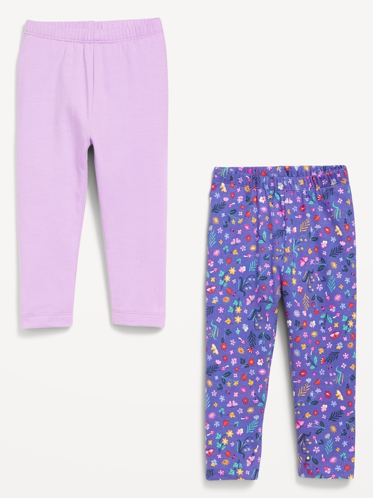 2-Pack Full-Length Leggings for Toddler Girls