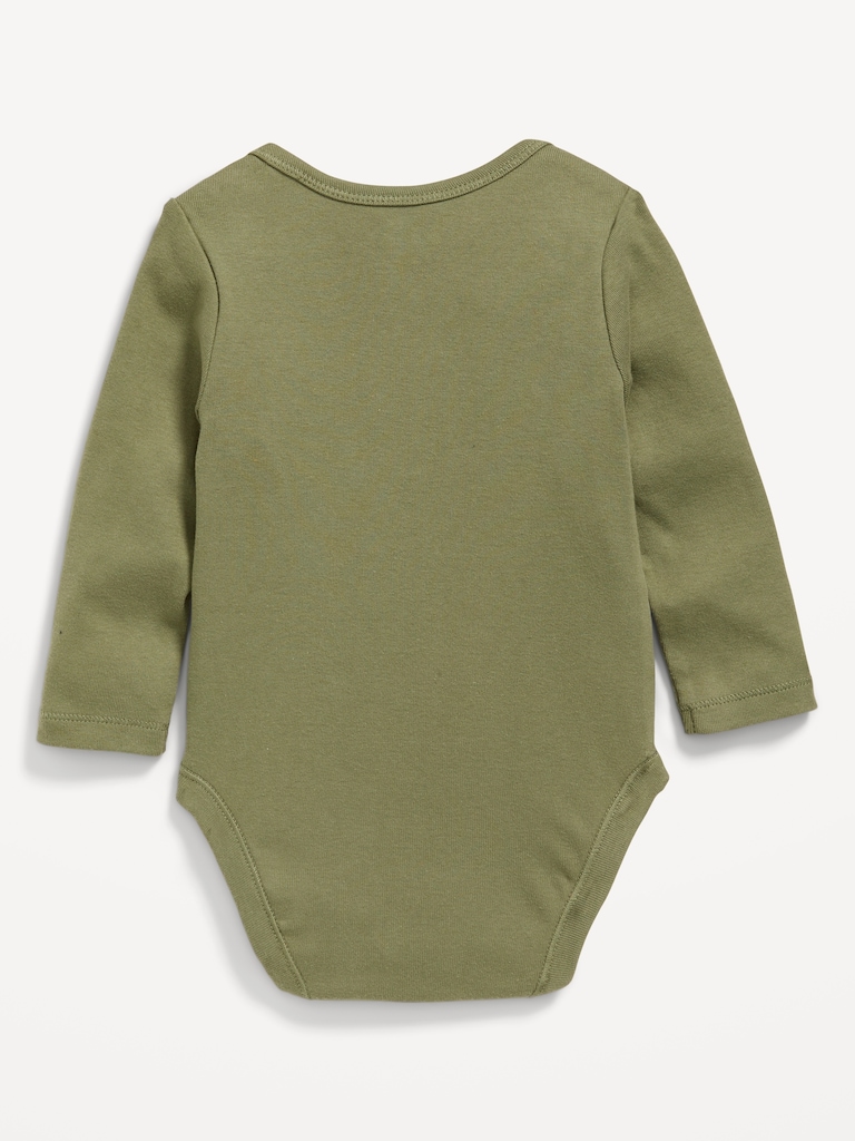 Long-Sleeve Logo-Graphic Bodysuit for Baby