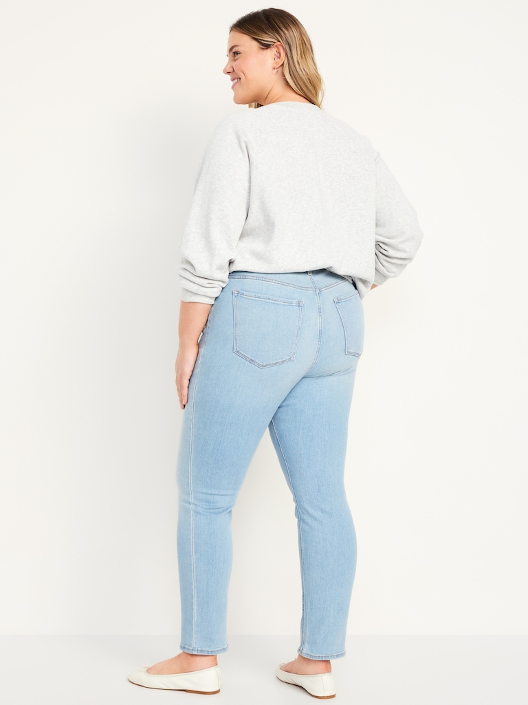 High-Waisted Wow Straight Ankle Jeans