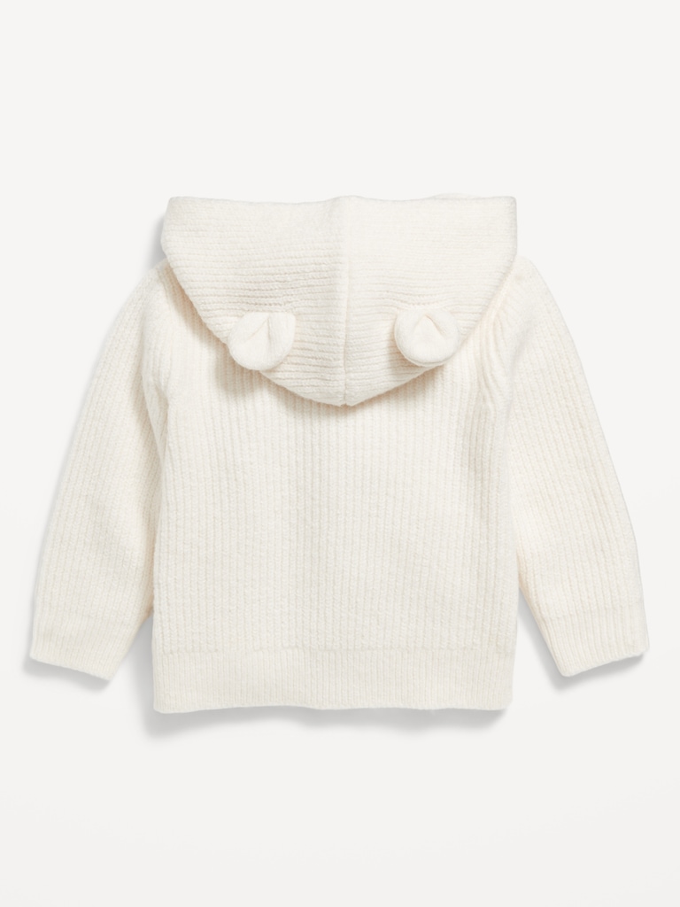 SoSoft Critter Ear Button-Front Sweater for Baby
