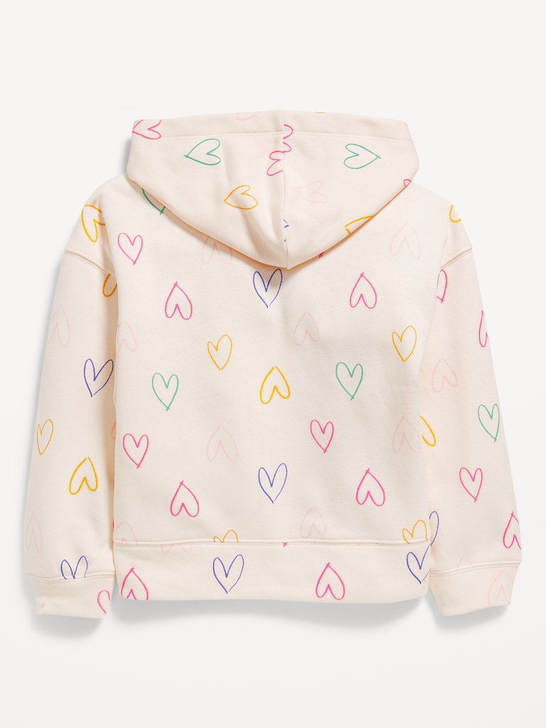 Logo-Graphic Zip Hoodie for Girls