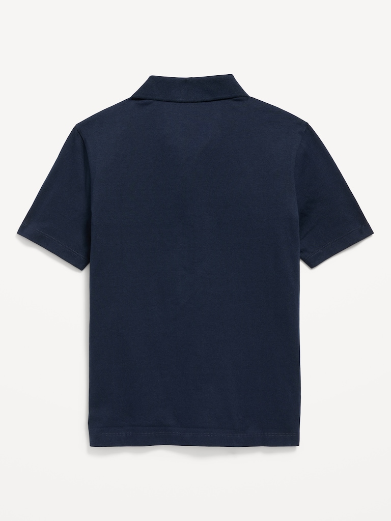 School Uniform Jersey Polo Shirt for Boys