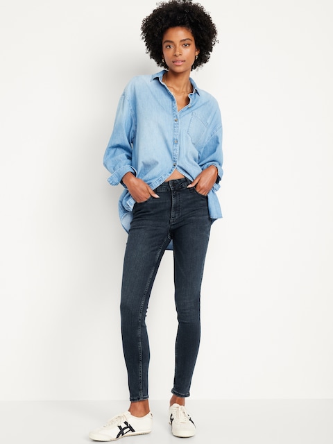 Jean femme TIE DYE SUPER SKINNY Rock Star en denim blanc neuf