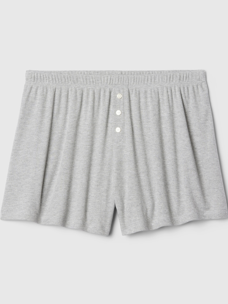 Mini Rib Relaxed PJ Shorts