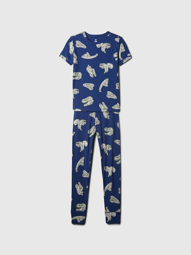 Kids Organic Cotton Dino PJ Set