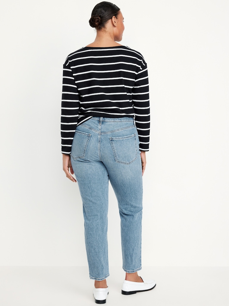 High-Waisted OG Straight Ankle Jeans