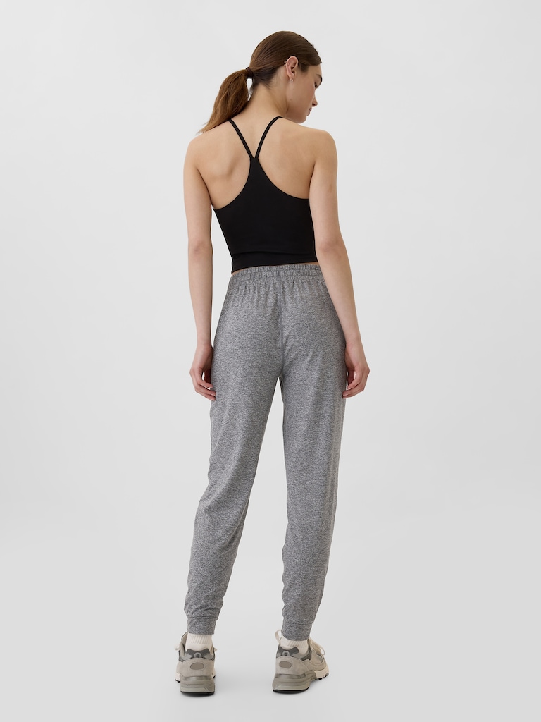 GapFit Mid Rise Brushed Jersey Joggers