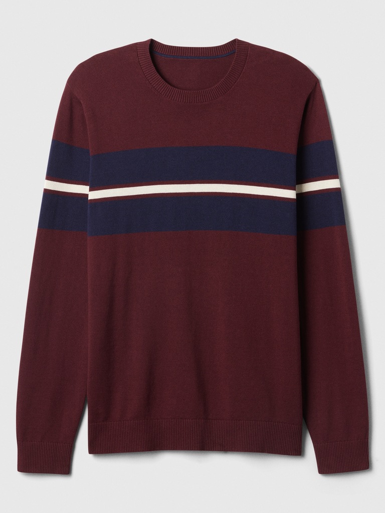 Colorblock Crewneck Sweater