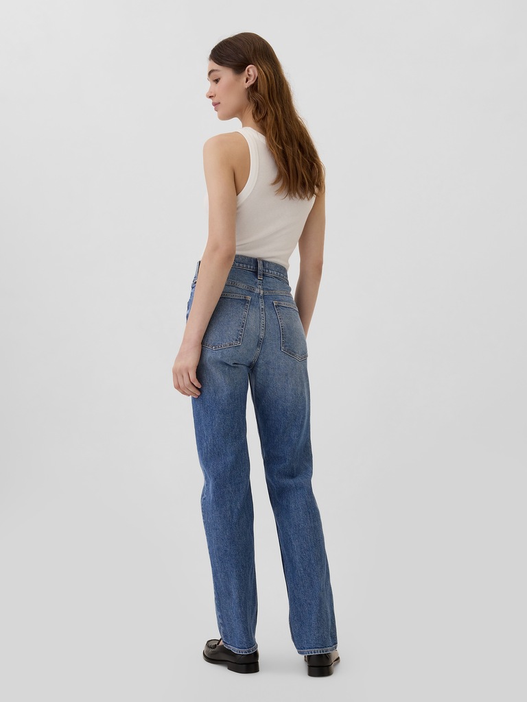High Rise '90s Straight Jeans