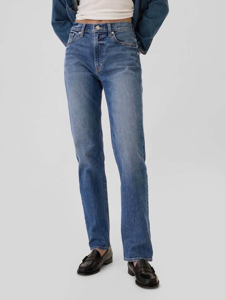 High Rise '90s Straight Jeans