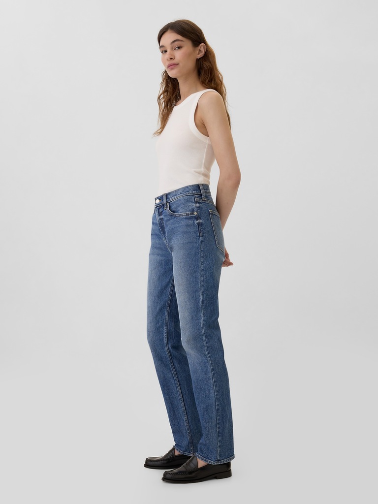 High Rise '90s Straight Jeans