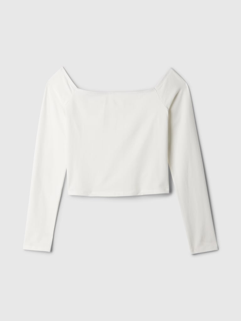 Modern Off-Shoulder Crop T-Shirt