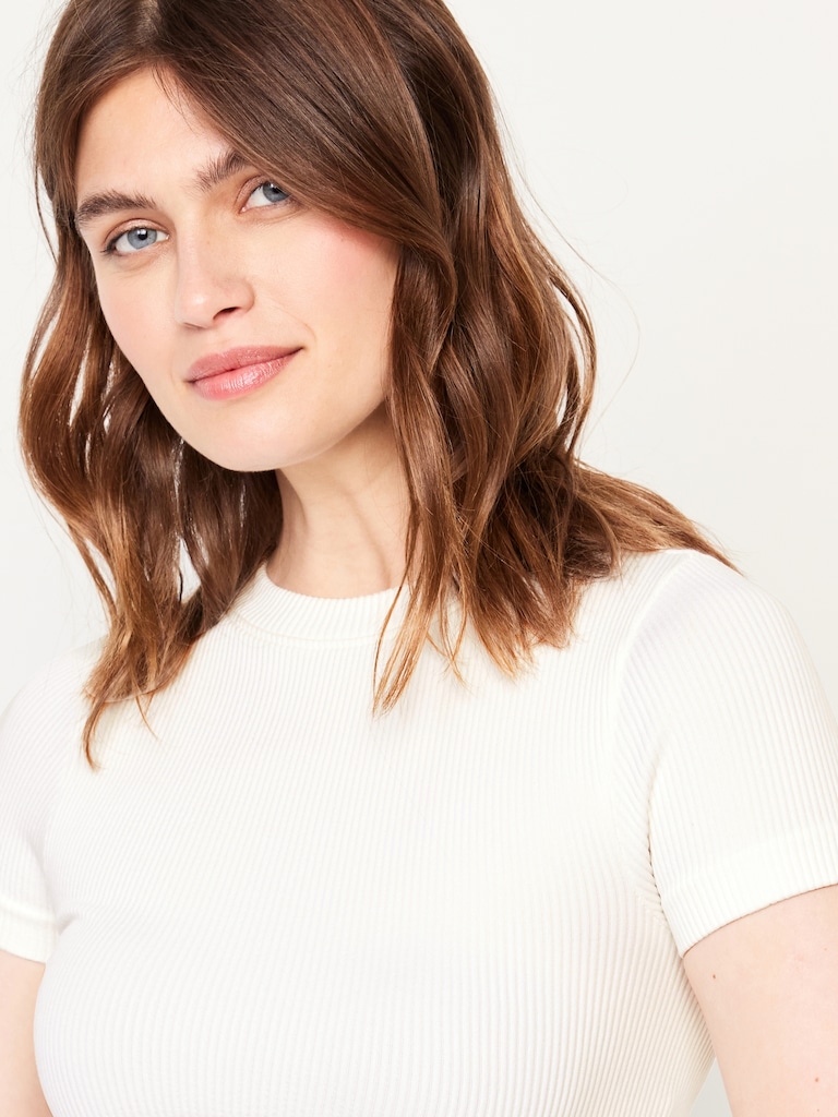 Exhale Seamless Fitted Rib T-Shirt