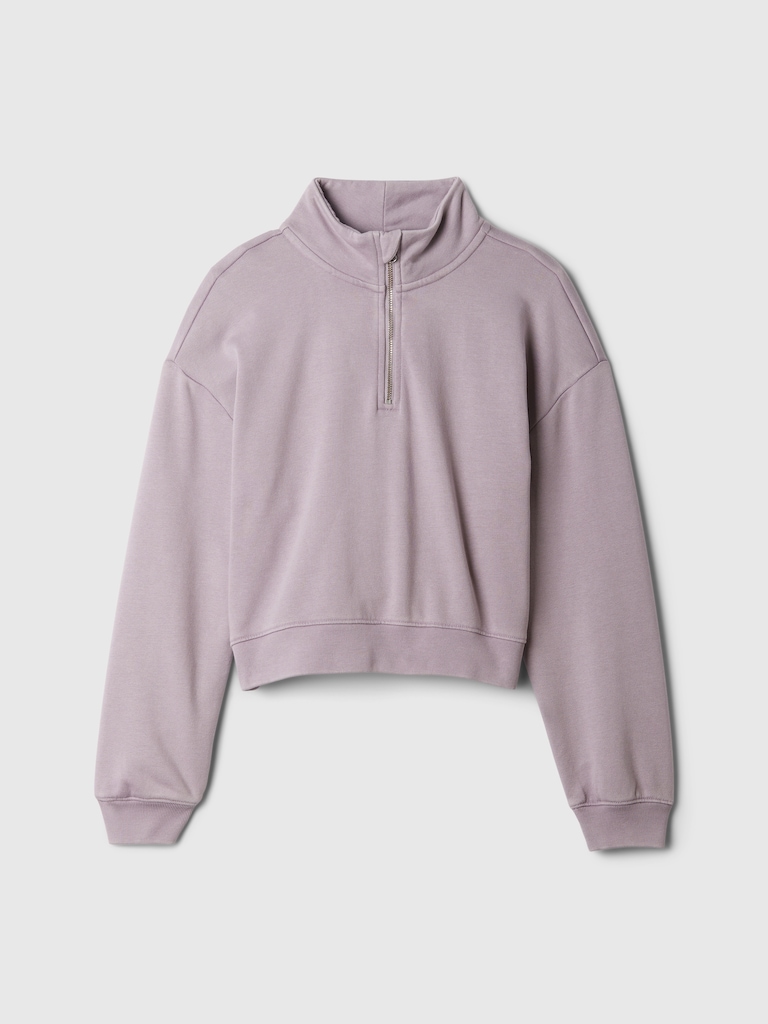 Kids VintageSoft Half-Zip Crop Pullover