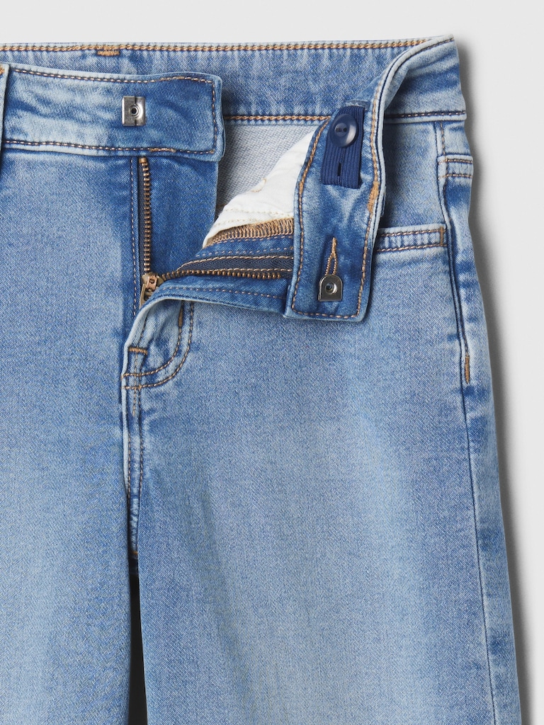 Kids High Rise Wide-Leg Ankle Sweatpant Jeans