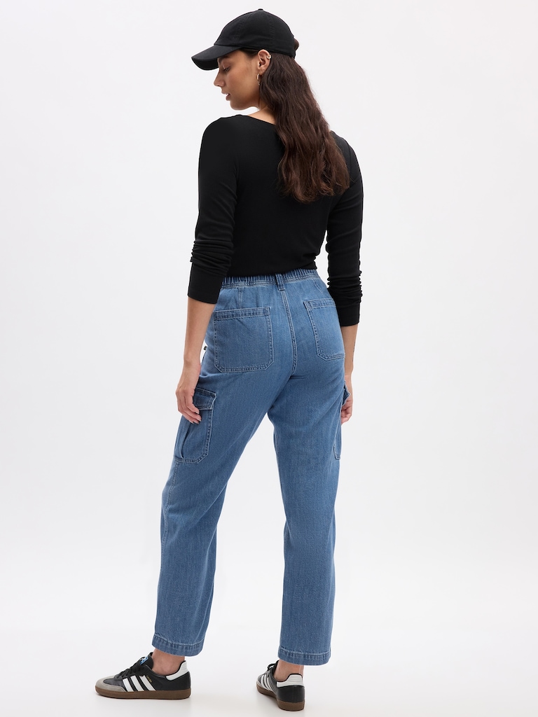 Denim Easy Cargo Joggers