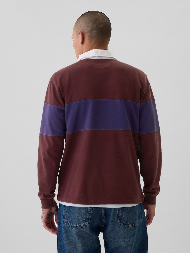 Relaxed Rugby Polo Shirt