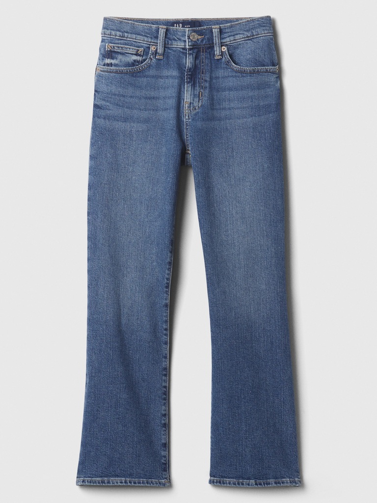 Mid Rise Kick Fit Jeans