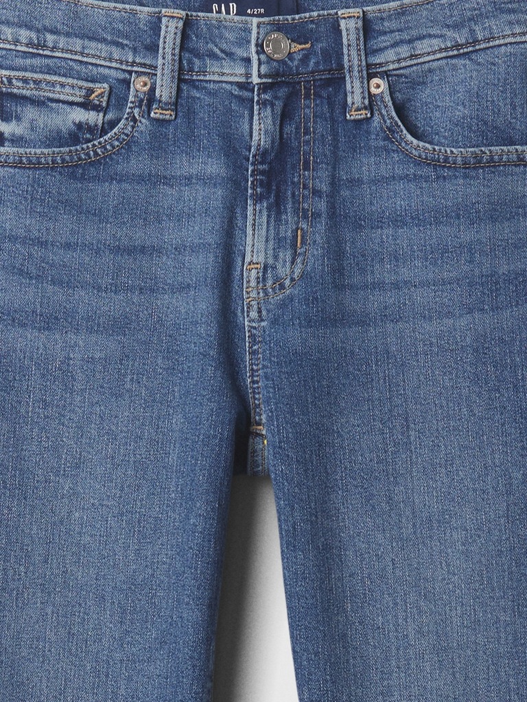 Mid Rise Kick Fit Jeans