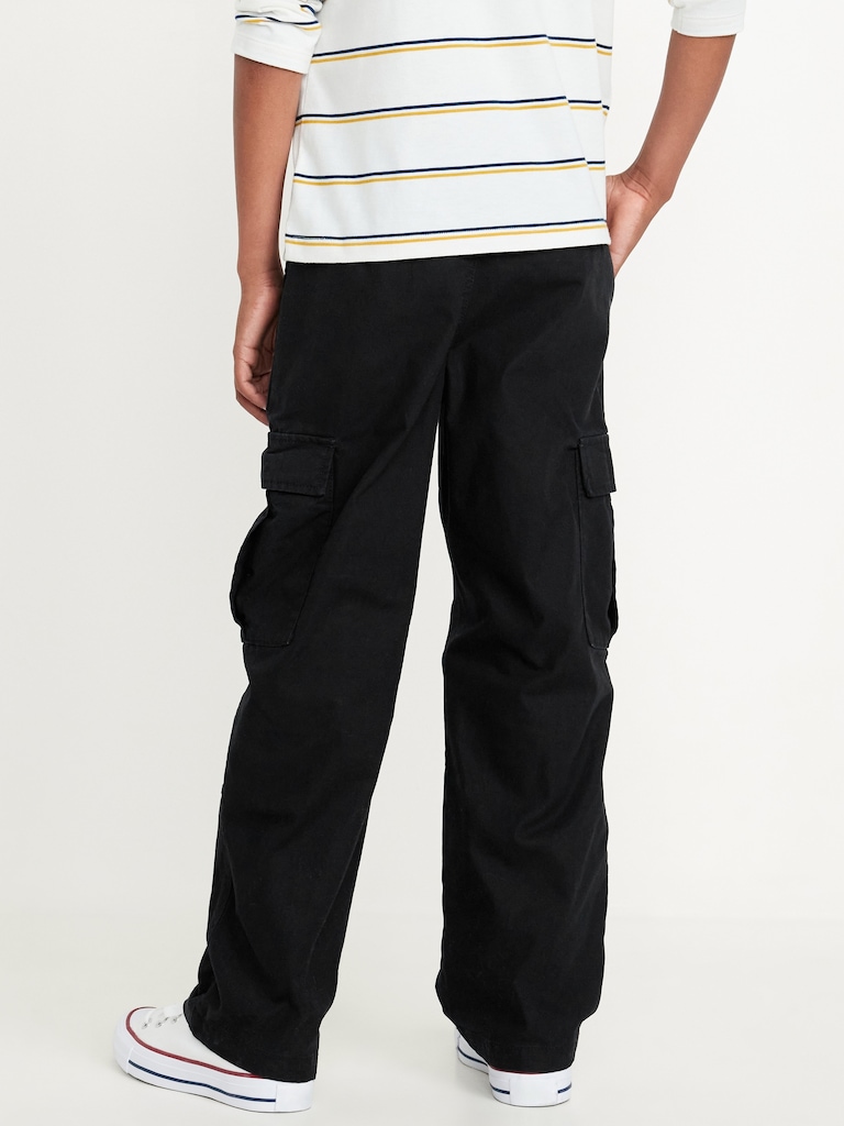 Baggy Non-Stretch Cargo Pants for Boys